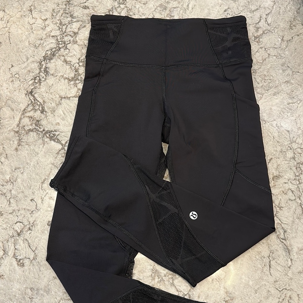 Lululemon lace mesh leggings